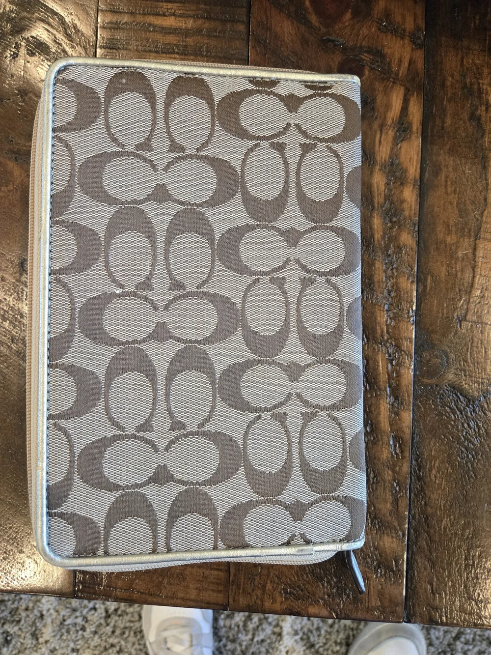 Coach Signature Kindle Case in Beige